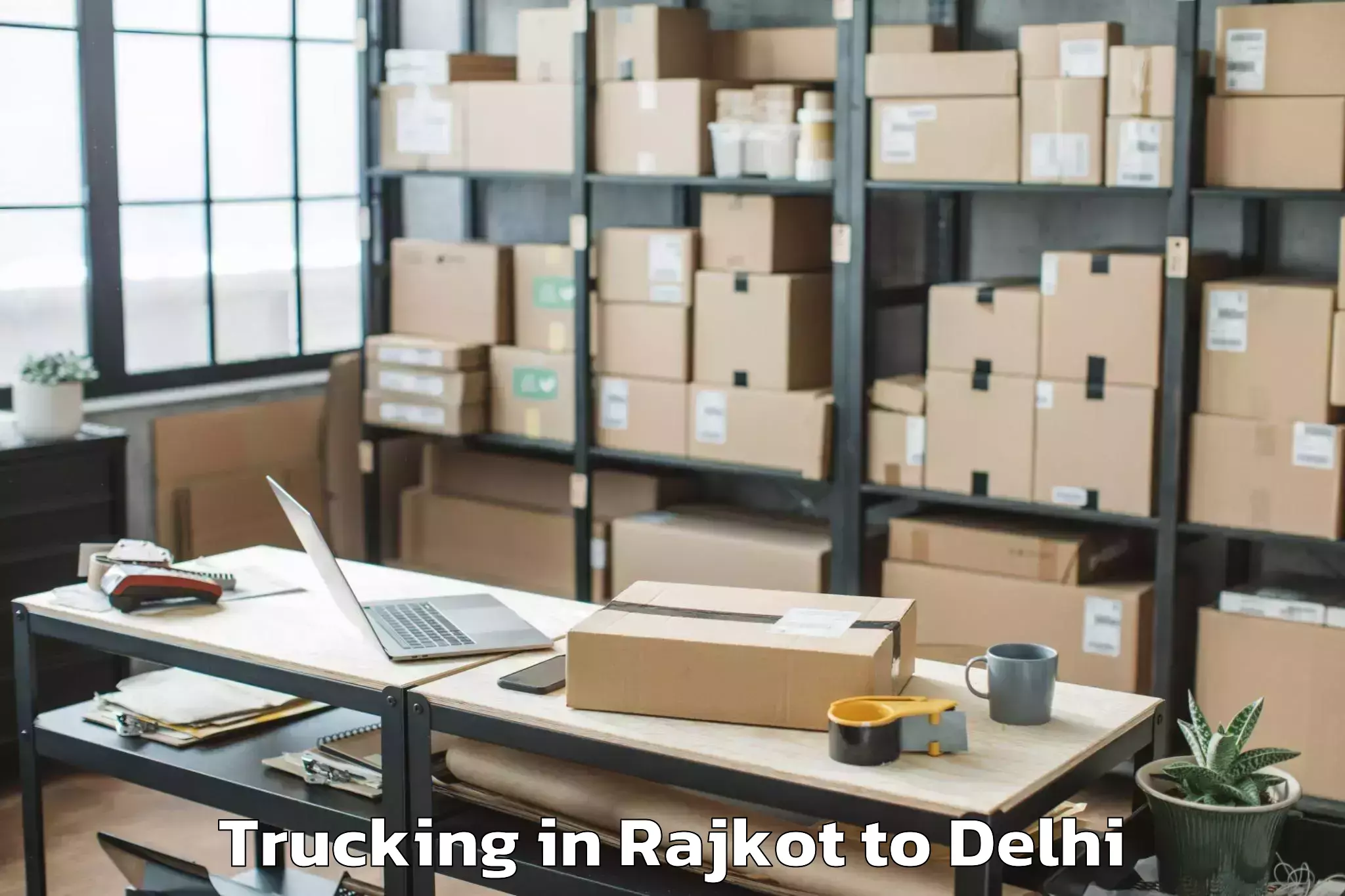 Get Rajkot to D Mall Pitampura Trucking